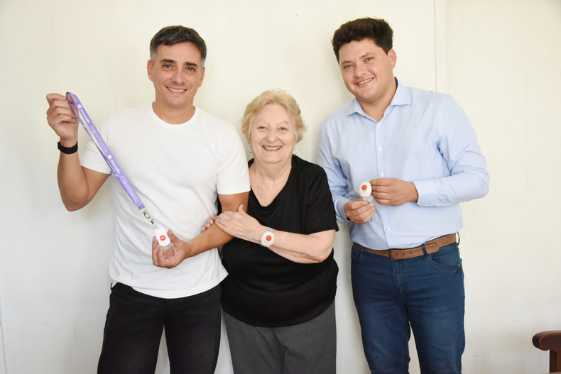 Botón de pánico para asistir al adulto mayor en Guaymallén.