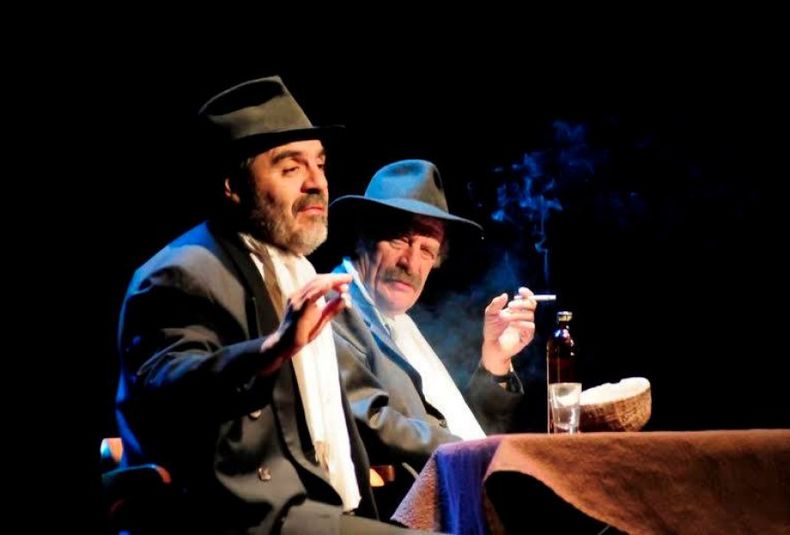 Ernesto Suárez y Marcelo Lacerna presentan La Sanata en el Teatro Plaza de Godoy Cruz.