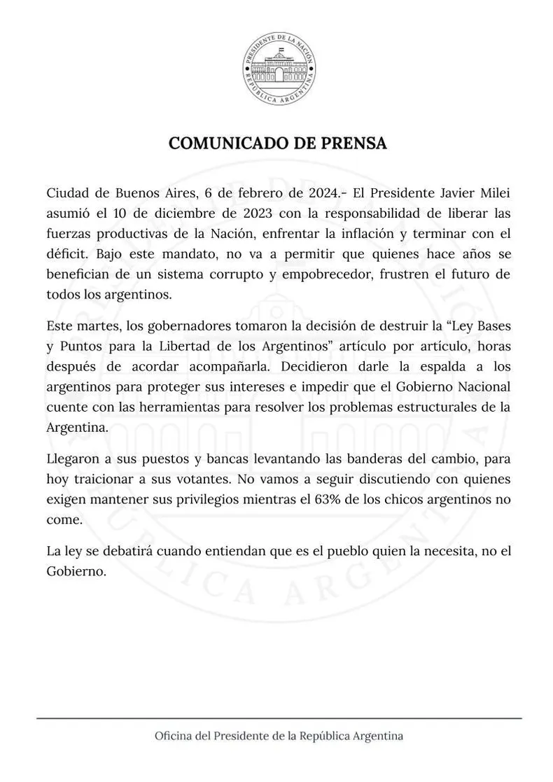 Nacho Torres apuntó contra Milei: "Tiene que hacer autocritica, busca enemigos ficticios en los aliados"