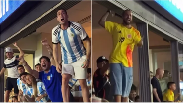 maluma protagonizo un cruce con los hinchas argentinos en la copa america