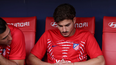 julian alvarez fue silbado por los hinchas del atletico y quedo visiblemente afectado