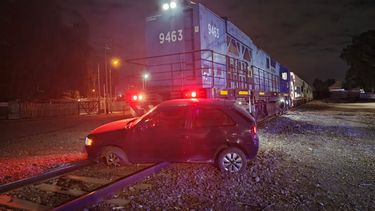 Así quedó el coche tras el terrible accidente vial.&nbsp;