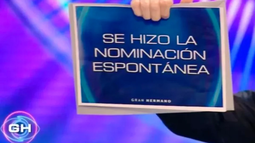 El comunicado de Gran Hermano sobre la nominación espontánea.