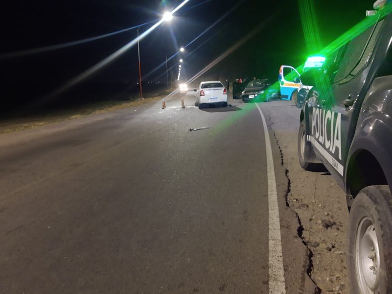 El accidente vial ocurrió en ruta 24 de Lavalle. 