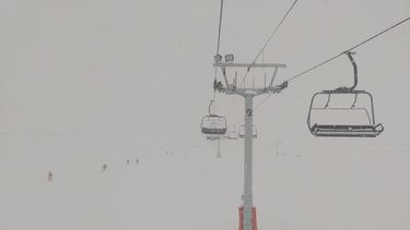 Nieve y visibilidad reducida en Las Leñas (Foto gentileza José Mayorga).