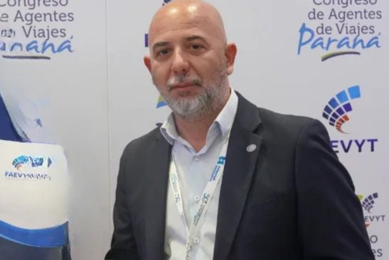 Guillermo Sallitto, titular de la Asociación Mendocina de Agencias de Viajes y Turismo que recibe después de una década el Congreso Nacional