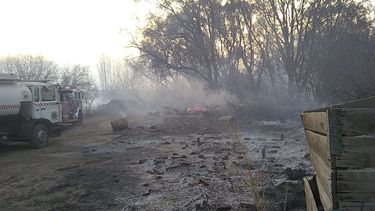 Tunuyán, otra jornada de varios incendios intencionales .