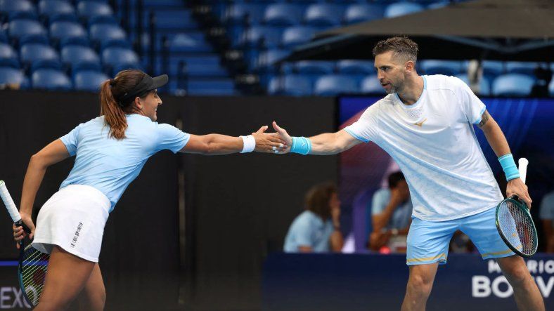 La ilusión argentina se apagó en el dobles mixto y Suiza avanzó a las semifinales de la United Cup 2026.