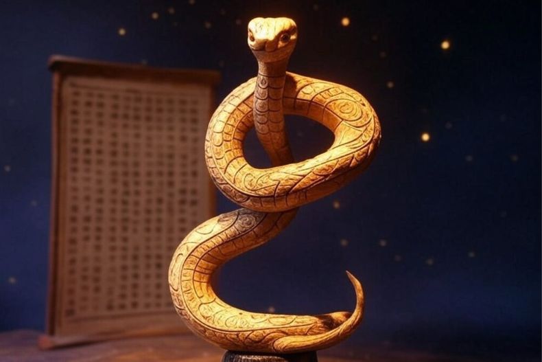 La serpiente de madera