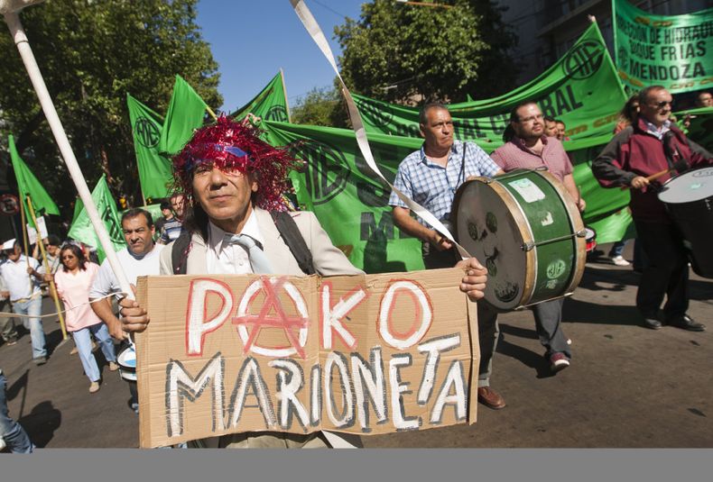 corte, marcha, ATE, trabajadores estatales en Colon y San Martin