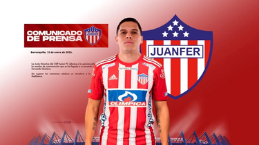 juanfer quintero es nuevo jugador de junior de barranquilla