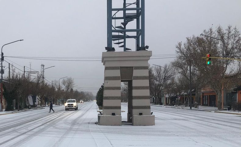 La nevada de este domingo provocó el descenso brusco de la temperatura en Malargüe.