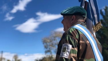 Héroes de la Guerra de Malvinas y su homenaje en Malargüe (Foto Claudio Altamirano).