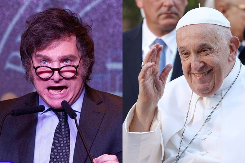 Javier Milei, de polémicos insultos contra el papa Francisco a expresar  dolor por su muerte