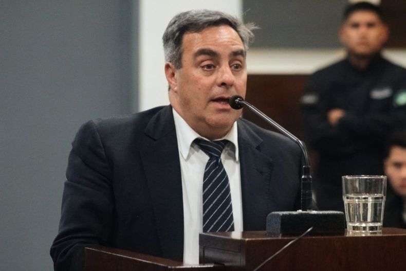Ariel Benavidez, uno de los abogados del imputado. 