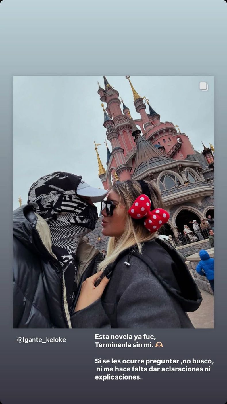 Minutos después del anuncio de Wanda Nara, L-Gante también blanqueó su separación a través de Instagram. 