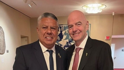 Claudio Tapia compartió una imagen junto a Gianni Infantino en la previa del inicio del Mundial 2026.