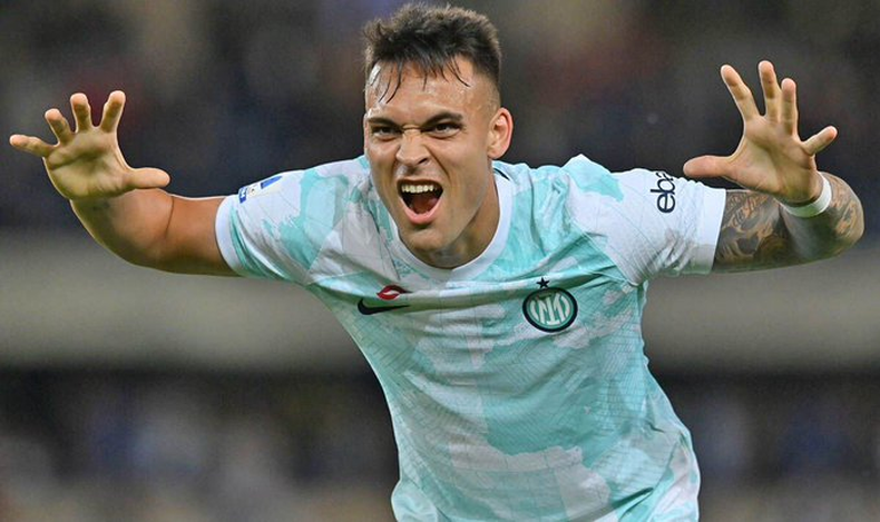 Doblete de Lautaro Martínez en la goleada del Inter