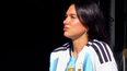 Dua Lipa asistió al encuentro luciendo la camiseta de la Selección Argentina