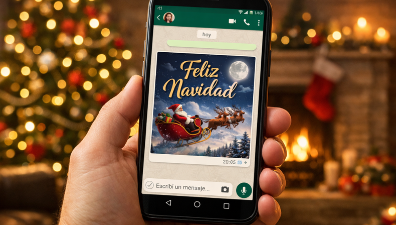 Ideas de Navidad: cómo hacer tarjetas personalizadas para enviar por WhatsApp