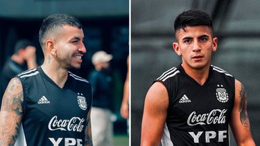 Ángel Correa y Thiago Almada se sumaron al seleccionado argentino en Qatar.