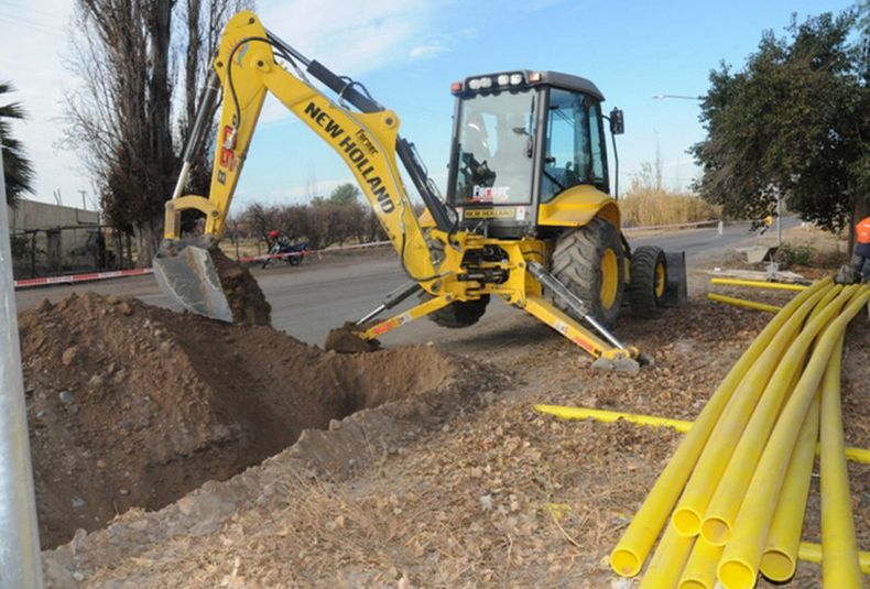 Obras de gas en Rivadavia