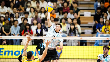 con agustin loser, el voley no pudo con brasil por la vnl