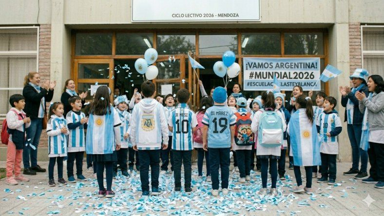 Mundial 2026: las escuelas mendocinas se tiñen de celeste y blanco para el debut de la Scaloneta.