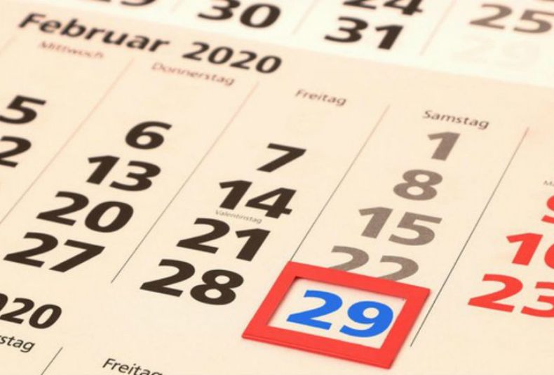 calendario año bisiesto