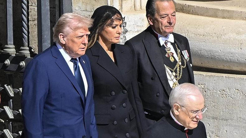 Donald Trump y su esposa Melania.