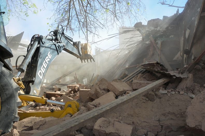 El inmueble había funcionado años atrás como hospedaje, con unas 16 habitaciones.