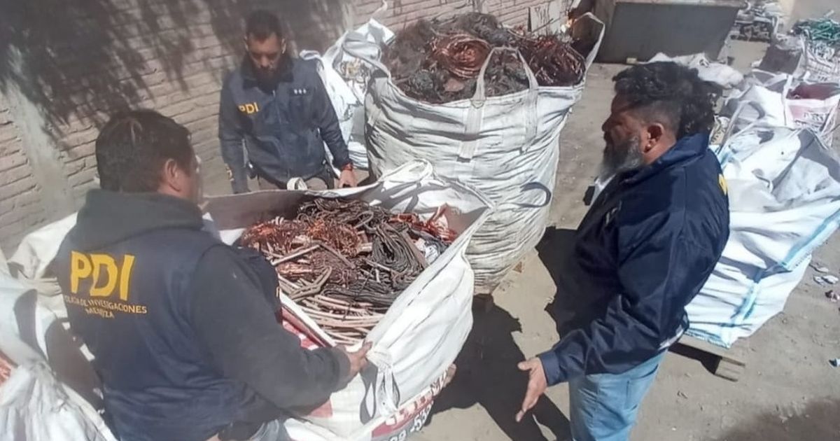 Investigan robo de cables y secuestran 4 toneladas de cobre