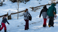 La nieve fue uno de los grandes atractivos este fin de semana largo.