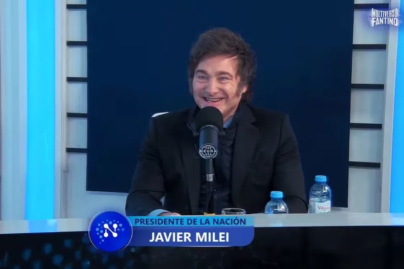 El presidente Javier Milei dio una entrevista al periodista Alejandro Fantino que duró más de 4 horas.