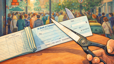 El transitorio impuesto al cheque cumple un cuarto de siglo. (ILustración con IA) El transitorio impuesto al cheque cumple un cuarto de siglo. (ILustración con IA)