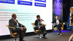 Jimena Latorre, la ministra de Energía y Ambiente, presentó el stand de la provincia de Mendoza en la XV Exposición Internacional del Petróleo y del Gas.&nbsp;