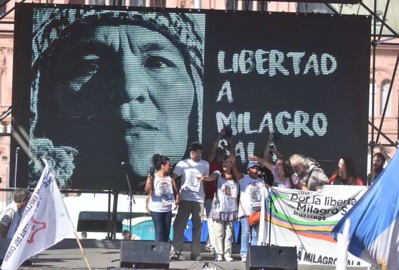 Milagro Sala Dia Memoria acto plaza mayo