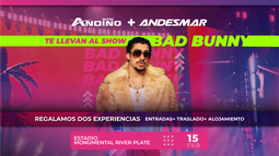 Sitio Andino y Andesmar te llevan al show de Bad Bunny en River: cómo participar