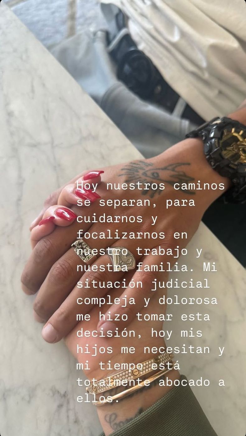 La modelo tomó una decisión inesperada: se separó de L-Gante.