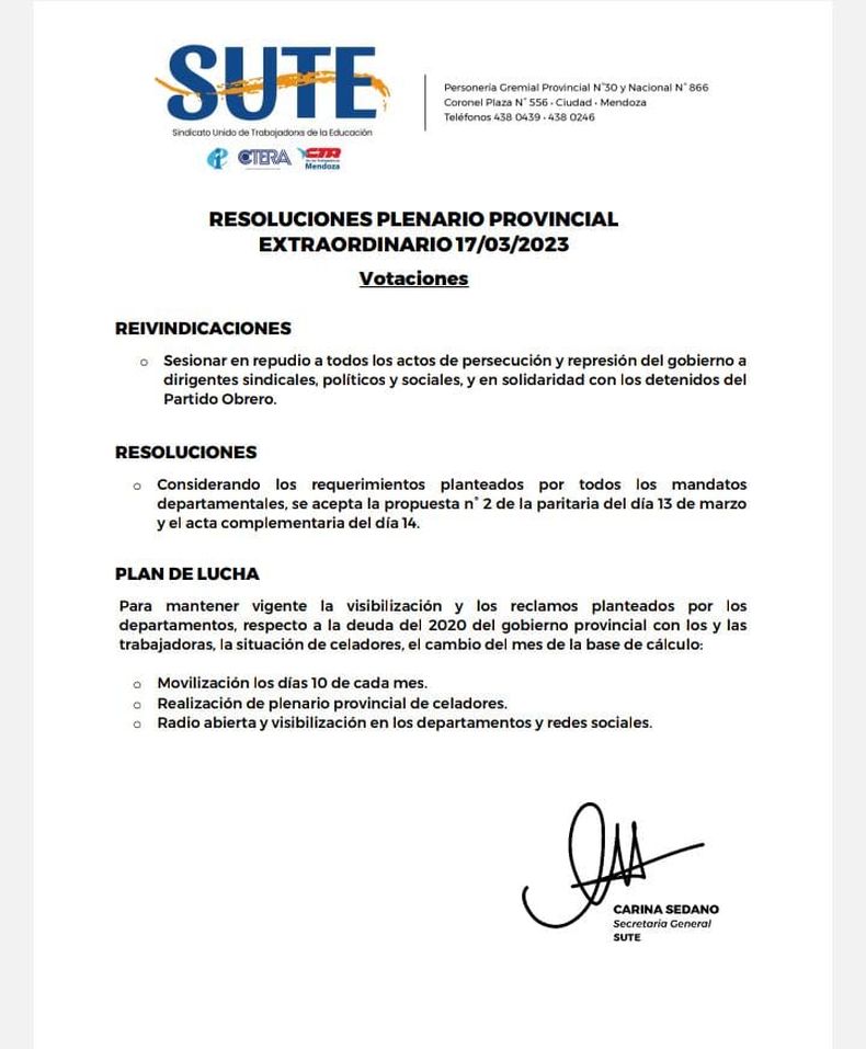 El SUTE aprobó la propuesta salarial, atada a condiciones.