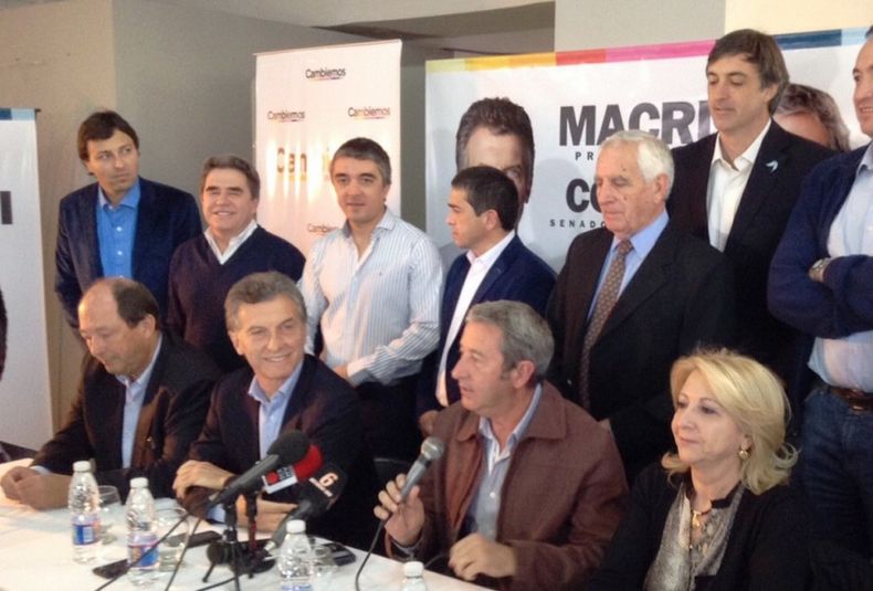 Mauricio Maccri y Julio Cobos en San Rafael