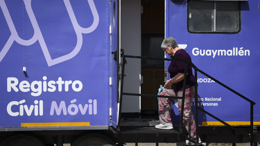 Registro Civil Móvil en Guaymallén.