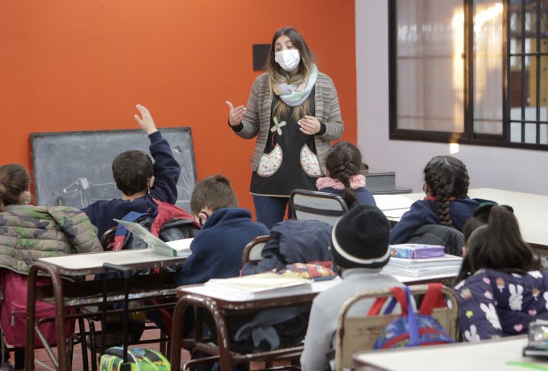 Comenzó la última etapa del ciclo lectivo 2021 con presencialidad absoluta, clases, clases presenciales, alumnos, colegio, niños, protocolo, colegio