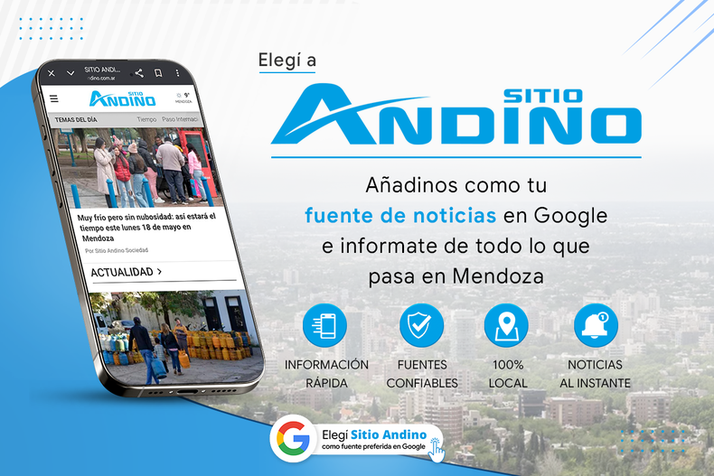 Ya podés sumar a Sitio Andino como tu fuente de noticias de confianza en Google.