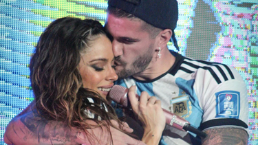 Rodrigo de Paul sorprendió a Tini.