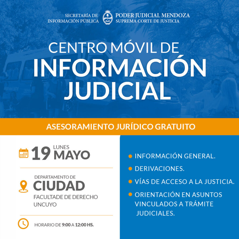 La Municipalidad de Mendoza brindará asesoramiento judicial La Municipalidad de Mendoza brindará asesoramiento judicial