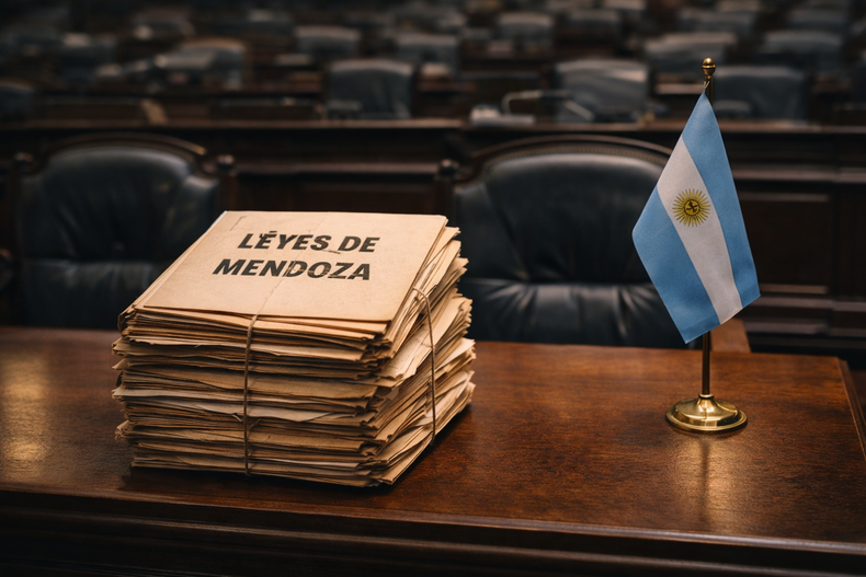 Buscan derogar cientos de leyes obsoletas en Mendoza: troles soviéticos, ajedrez escolar y créditos en australes. Imagen generada con IA.