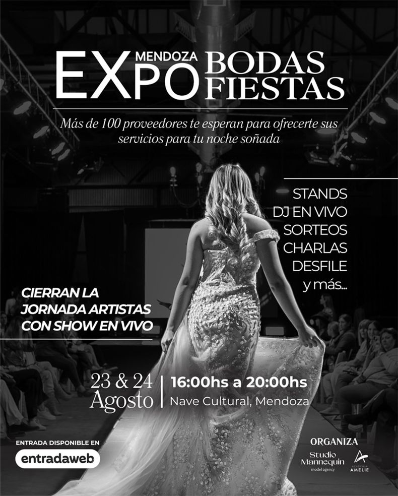 Expo Boda & Fiestas en Mendoza: el evento imperdible del fin de semana que combina moda, música y solidaridad