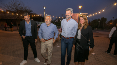 Ulpiano Suarez y Alfredo Cornejo en la Nave Cultural.