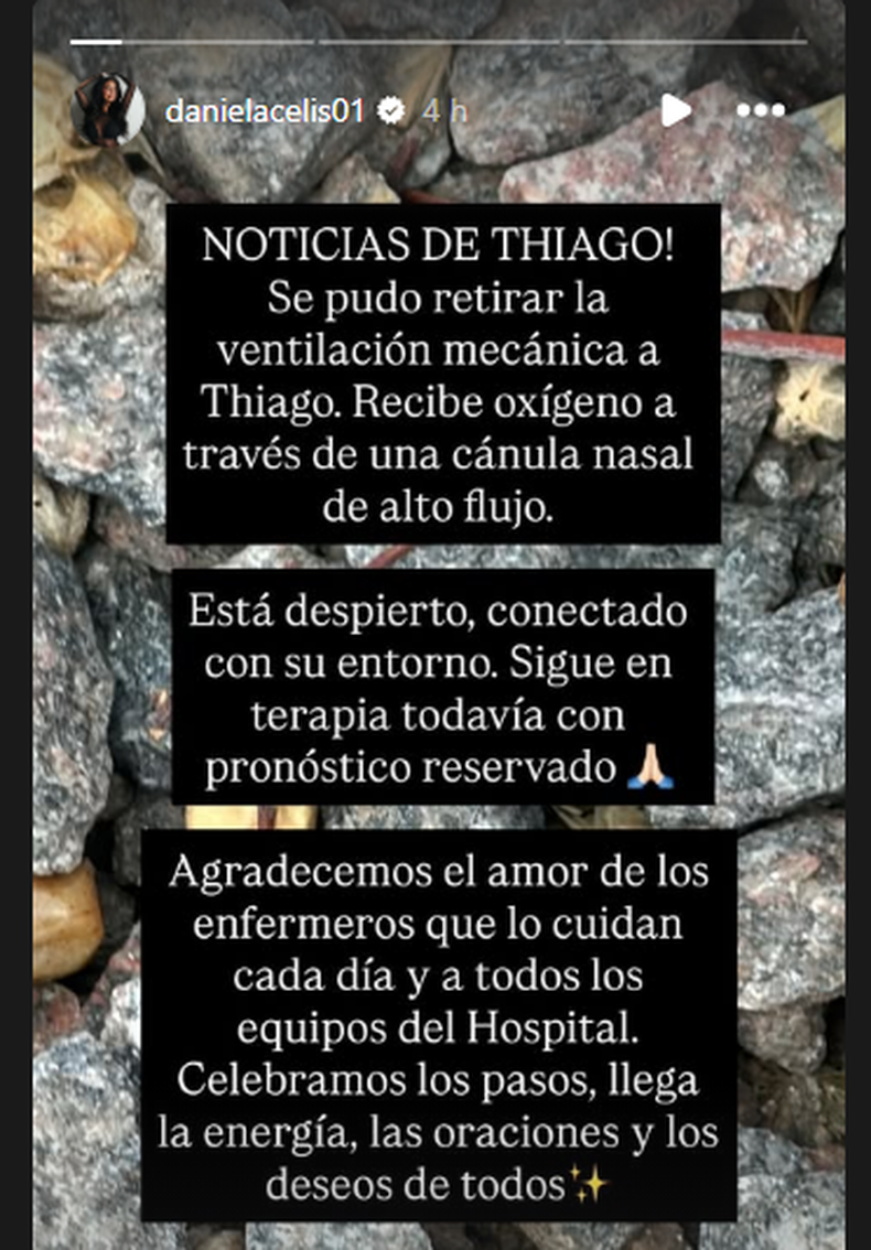 La exnovia de Thiago Medina, Daniela Celis, contó además que Thiago preguntó por sus hijas